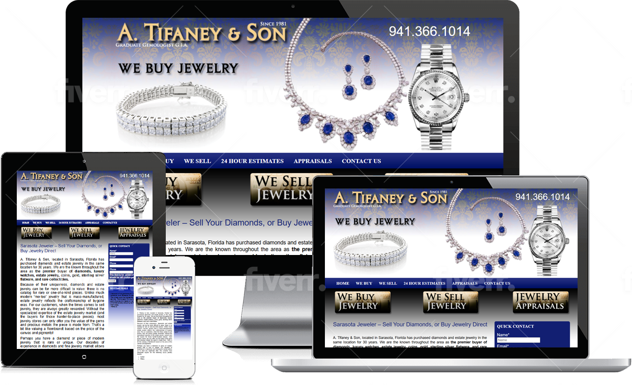 A. Tifaney & Son storefront in SarasotaSEO and content marketing for Sarasota businesses’ success.